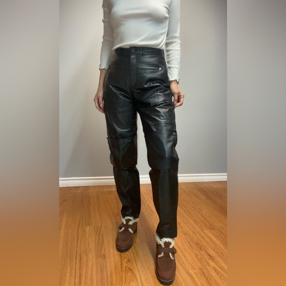 Vintage Pants - Vintage Leather Pants Outer Scenee